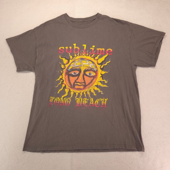 Sublime Band Short Sleeve Crew Neck Graphic Shirt Mens Size Extra Large XL Gray - Picture 2 of 9